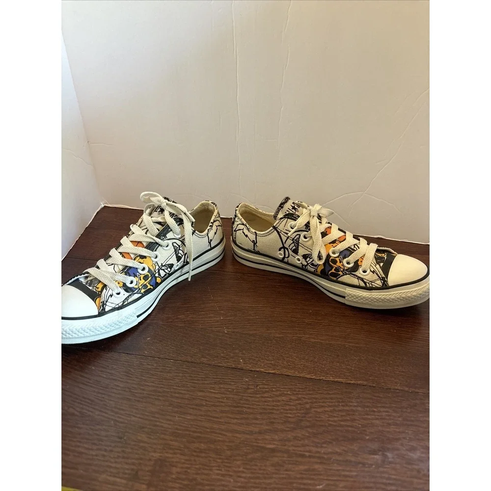 Converse All-Star‎ White CT Sticker OX Low SKU#100144F Shoes Size 7.5W/5.5M RARE
